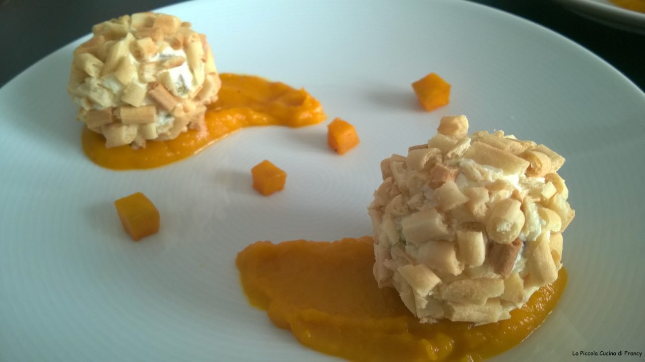 Crema di zucca con Rocher di Caprino